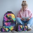 thumbnail image 2 of Yuyamidu Dinosaur School Backpack foy Boys 4 in 1 Bookbag with Lunch Box Pencil Case Water Bottle Sleeve for Kids School Bag Set Elementary Kindergarten Preschool Book Bag Back to School, 2 of 8