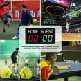 thumbnail image 6 of Digital Scoreboard Portable Electronic Scoreboard with Remote, Game Score LED Rechargeable Battery and Remote Control Tabletop Scoreboard for Indoor Games and Sports, 6 of 9