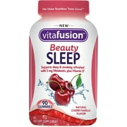 Vitafusion Beauty Sleep Gummies, Cherry-Vanilla 90 ea (Pack of 4)