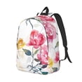 thumbnail image 2 of Daiia Colorful Flowers Vintage Canvas Backpack for Men and Women ,Hiking Backpack,Travel Laptop Bag for School,Large Capacity Backpack, 2 of 8
