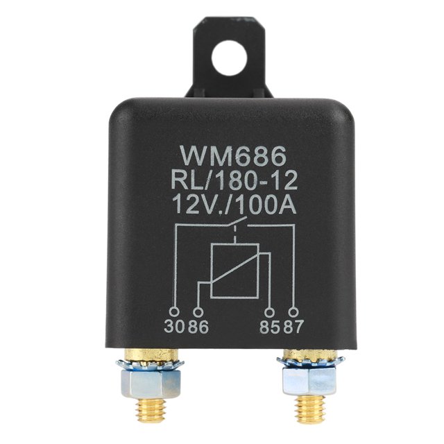 Relé 12V 100A Relé de arranque abierto de automóvil de servicio pesado normal para batería de control ON/OFF ANGGREK Otros