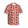 thumbnail image 2 of Haiem Tomatoes Printed Hawaiian Shirt for Men - Men’s Casual Beach Summer Shirts - Stretch Fabric with Modern Fit-Medium, 2 of 9