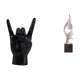 thumbnail image 1 of Estatua del gesto de la roca,Estatuas y figuras de dedos con gestos de música rock,Esculturas de resina con estantes modernos y creativos,Estatua de arte abstracto,Estatua de arte abstracto, 1 of 8