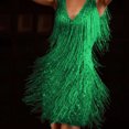 thumbnail image 2 of Ketyyh-chn99 Robes Fluides pour Femmes Robe de Mariée Col en V Unie Robe de Fête Formelle Évasée Élégante Robe Florale Invitée de Mariage Vert,m, 2 of 5