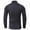 Dark Gray, variant on Mens Long Sleeve Shirts High Neck Lightweight Casual Comfy Base Layer Tops Fall Homewear Slim Fitted Bottom Shirt