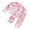 Pink, variant on Cjfdfy Toddler Baby Girl Christmas Satin Pajamas Set Gingerbread Man Print Long Sleeve Fuzzy Trim Button Up Tops And Pants Kids Girl Cute My First Christmas Loungewear 1-7Y