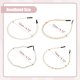thumbnail image 5 of 4 Pcs Diademas De Diseño Sencillo Con Perlas Para Mujeres, Blanco, 4.72", 5 of 7