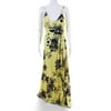 Pre-owned|Jill Jill Stuart Womens Spaghetti Floral A Line Gown Yellow Size 10 10941265