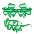 thumbnail image 2 of St. Patricks Day Shamrock Heart Green Ladies Long Sleeve T-Shirt and Shamrock Glasses Combo, 2 of 3