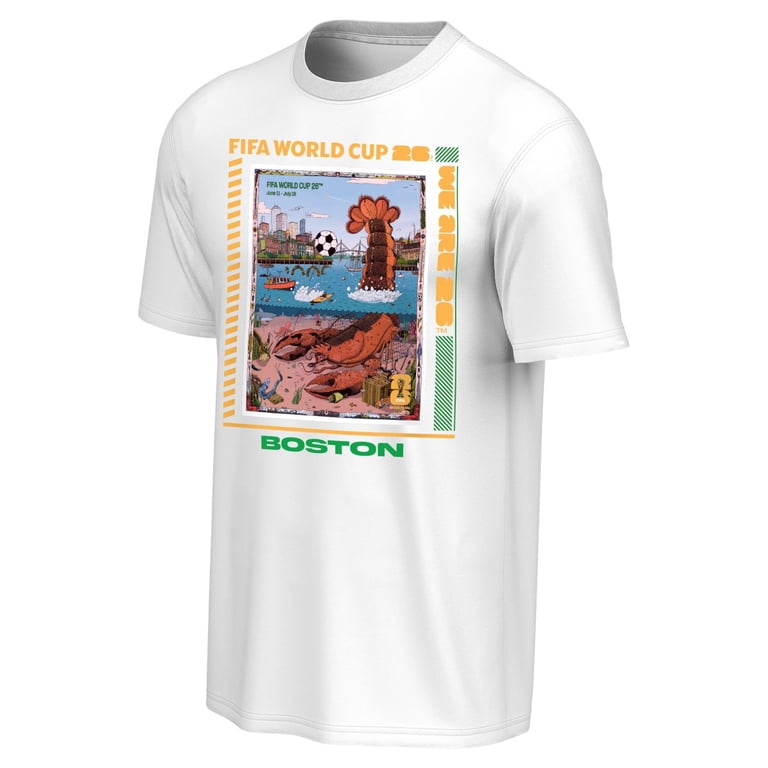 FIFA World Cup 2026 Men's Host City Poster Tee - Boston - Walmart.com