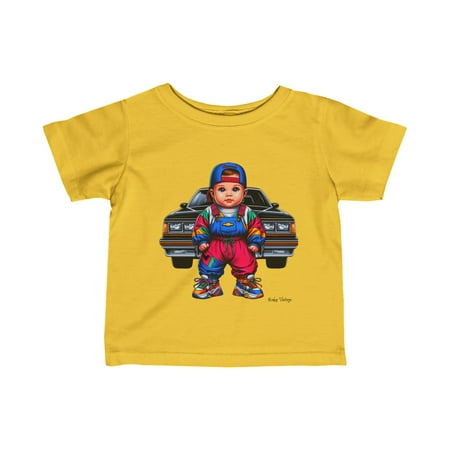 Retro Baby & Chevy Infant Fine Jersey Tee Retro Baby & Chevy Infant Fine Jersey Tee