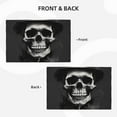 thumbnail image 4 of Placemats Set of 4 / 6, Black White Hat Skull Placemats for Dining Table Indoor/Outdoors Heat Resistant Washable Placemats 18" x 12", 4 of 8