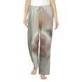 thumbnail image 2 of Lsque Raindrop Kitten Paw Print Women's Pajama Pants, Lounge Pant - Comfortable Home Wear,Elastic Waistband, Stylish Design-Medium, 2 of 9