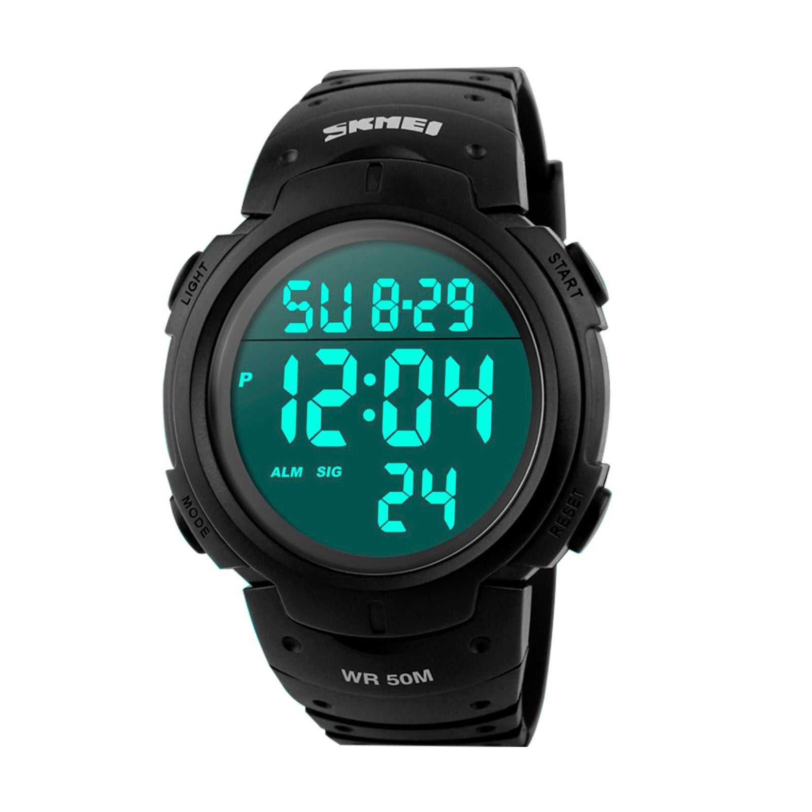 Men's Digital Watch, Large Face LED Wrist Watches, Military Sports 