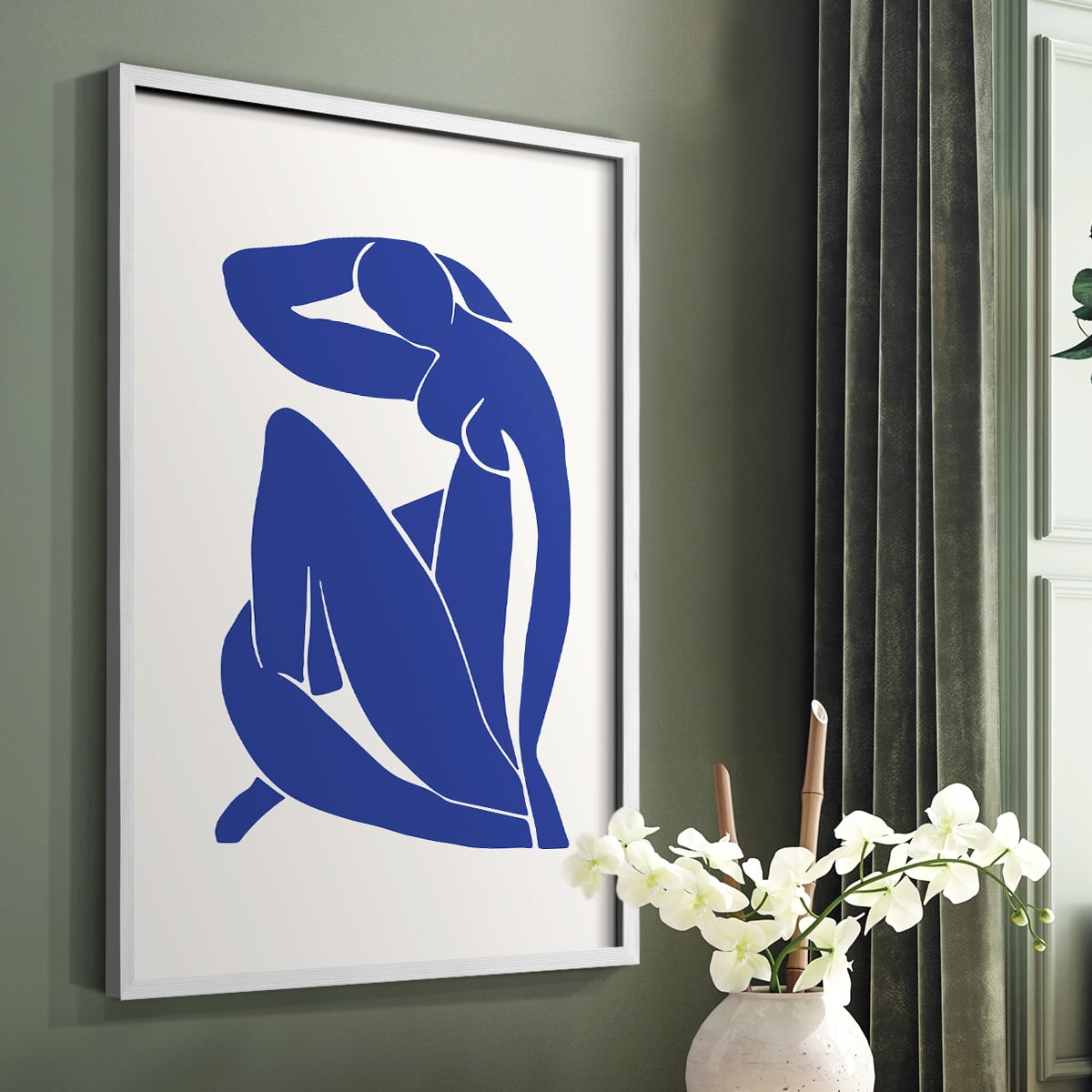 Matisse CXXXVII Framed Print in White Solid Wood 11 x 14 Framed Print