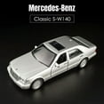 thumbnail image 3 of 1/32 Mercedes-Benz S-W140 Classic Toy Car Model Diecast Alloy Miniature Sound & Light Pull Back 1:32 Collection Gift For Boy Kid, 3 of 8
