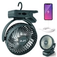 thumbnail image 1 of Ventilador de camping BLBS recargable 12000mAh 65H con puertos de salida, 1 of 7