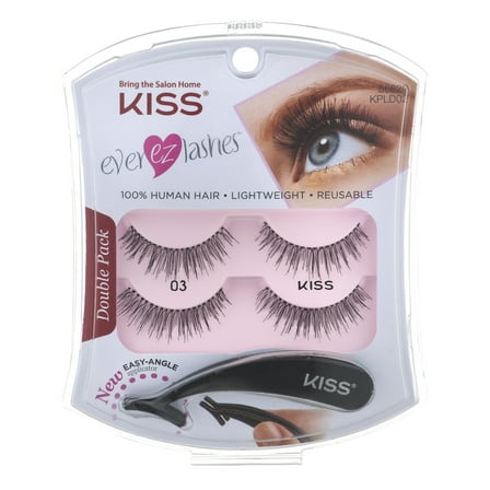KISS Ever EZ False Eyelashes, Double Pack, 03