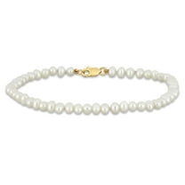 Everly Women's Cultured Pearl 10k Yellow Gold Bracelet