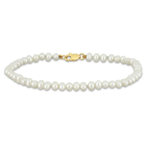 Everly Women's Cultured Pearl 10k Yellow Gold Bracelet
