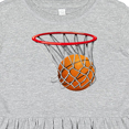 thumbnail image 4 of Inktastic Basketball Swish Girls Toddler Dress, 4 of 5