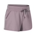 thumbnail image 1 of Pantalones cortos de yoga de cintura alta para actividades al aire libre, ocio, para correr, fitness, deportes, pantalones de tres puntos para mujer, 1 of 6