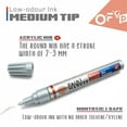 thumbnail image 4 of OFC-P Oil-Based Permanent Paint Marker Pen,Medium Tip,Black,Pack of 6, 4 of 7