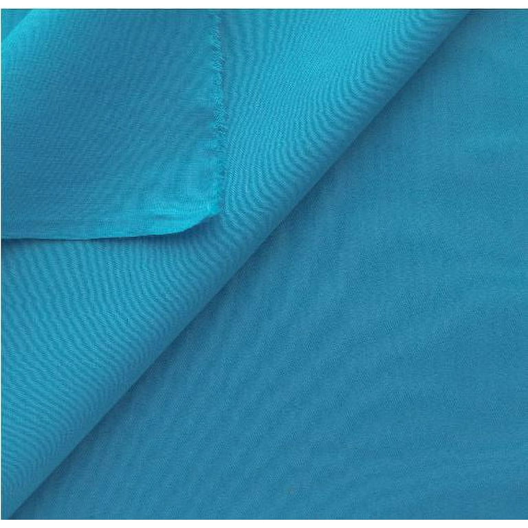 Turquoise Crepe Fabric - 60, By The Yard