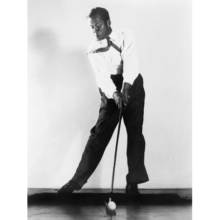 Art.com A High-Speed Photograph of Bobby Jones Making an Iron Shot, 1938 Photo, 12" x 16"