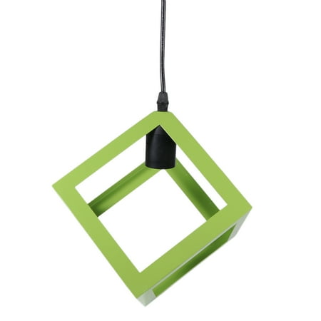 

Quartet Iron Chandelier Geometric Showcase Light for Bar Restaurant Shop Home (Green Without Bulb)
