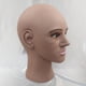 thumbnail image 3 of Cabeza calva masculina perfecta para exhibir sombreros, joyas y bufandas, ligera. Café oscuro, 3 of 6
