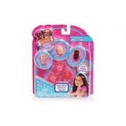 Puppy in My Pocket Charm Puppies with Pink Barettes Pink Ring Version 3