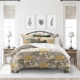 thumbnail image 2 of 6ix Tailors  Marikka Natural California King Comforter & 2 Pillow Shams Set - 3 Piece, 2 of 8