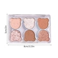 thumbnail image 3 of DHARMONAL Bear Pattern Six Colors Eye Shadow Disc Pearlescent Fine Flash Eye Shadow Functional Eye Shadow Pencil Makeup Stick Eye Stones Makeup Profusion Pearls for Eye Makeup, 3 of 4