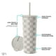 thumbnail image 2 of Vaso aislante Simple Modern Checkmate de acero inoxidable de 700 ml, 2 of 6