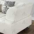 thumbnail image 5 of AE-L138 Ivory Color With Faux Leather Sectional - Left Facing Chaise, 5 of 6
