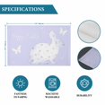 thumbnail image 6 of Easter Bunny Placemats Set of 4, Watercolor Butterfly Cute Rabbit Flowers Purple Placemats for Dining Table, Place Mats for Kitchen Tabletop, Waterproof Wipeable Dining Table Mats Set, 6 of 9