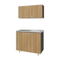 thumbnail image 1 of Cocina Integral Cantabria Fresno Europeo Incluye Mesón Izquierdo Virtual Muebles, 1 of 9