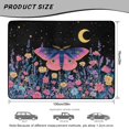 thumbnail image 7 of FOR U DESIGNS Butterfly Flower Moon Print Car Trunk Mat for Most SUVs Sedans Vans Non-Slip Cargo Liner All Weather Waterproof Durable Rear Protection, 7 of 7