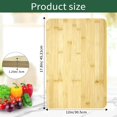 thumbnail image 2 of GCQFZ Bamboo Cutting Board for Ninja Foodi DCT401 DCT402 SP101 SP201 SP301 SP351 Countertop Convection Oven Smart Oven, 17.8" × 12", Non-Slip Design, 100% Natural Organic Bamboo, 2 of 7