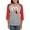 Heather/Red, variant on CafePress - Family Thanksgiving Day Turkey Face Womens Baseba - Womens Baseball Tee