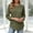 A625 Army Green, variant on Womens Raglan Three Quarter Sleeve Shirts Crewneck Button Detail Shoulder Fall Spring Casual Daily Tops Relaxed Fit Solid Pullover Basic Tees And Tunics