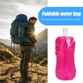 thumbnail image 2 of Bouteille d'Eau Pliable 480ml Sans BPA Pochette d'Eau Réutilisable Randonnée Camping Voyage Sports Sac d'Eau Pliable Portable Étanche Accessoires Extérieurs, 2 of 7