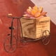 thumbnail image 5 of Cesta de flores de bicicleta creativa Estilo retro Decoración de madera de hierro hecha a mano Soporte único Cola Florero Cesta, 5 of 8