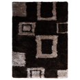 thumbnail image 2 of Rugsotic Carpets Hand Tufted Shag Polyester 4'x6' Area Rug Geometric Brown Beige K00001, 2 of 2