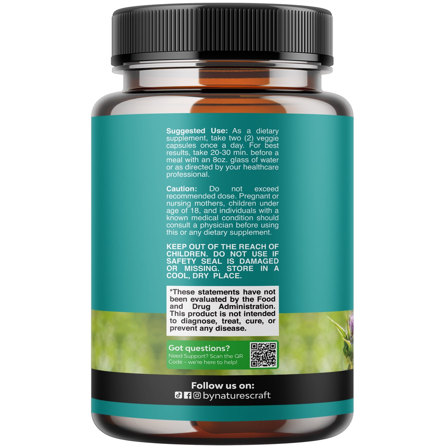 Natures Craft Liver Cleanse Detox & Repair, Liver Support Supplement with Milk Thistle, 90 Capsules