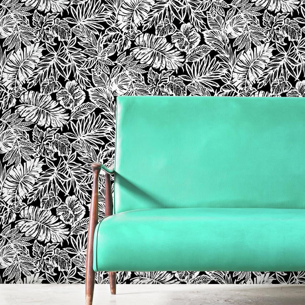 Tropical Leaf Peel and Stick Wallpaper