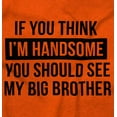 thumbnail image 2 of Handsome Little Brother Funny Youth T Shirt Tee Boys Infant Toddler Brisco Brands 12M, 2 of 5