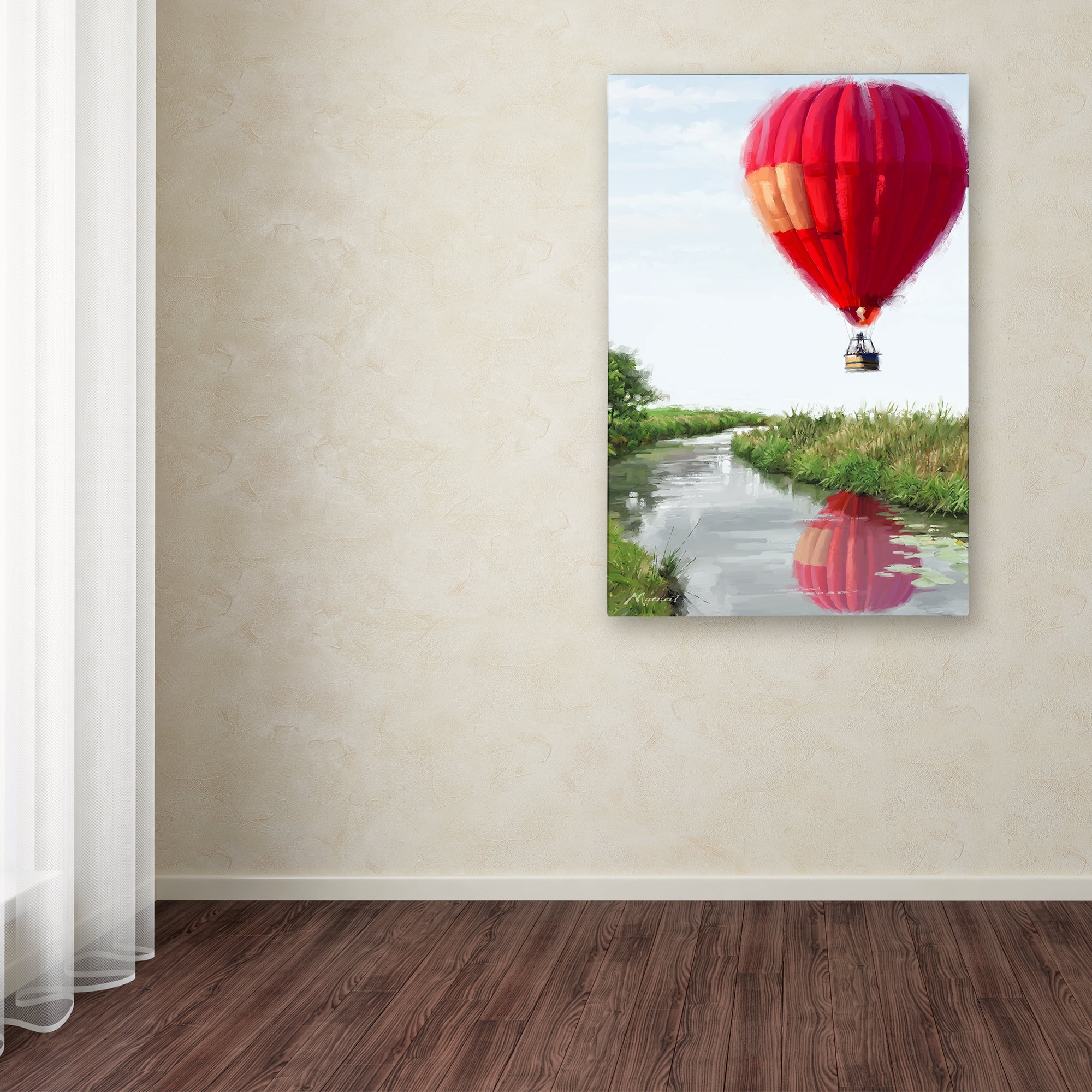 Trademark Fine Art 'Hot Air Balloon' Canvas Art by The Macneil Studio