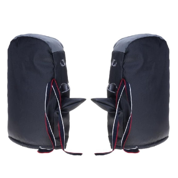 Insulated Winter Motorcycle Gloves Handlebar Muffs Cover For Enhanced Night And Wind Protections